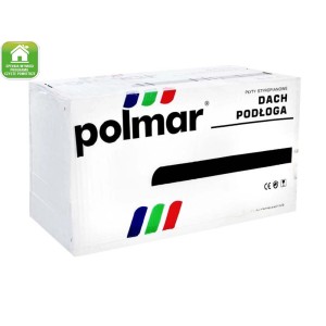 Opakowanie płyt styropianowych Polmar na dach i podłogę.