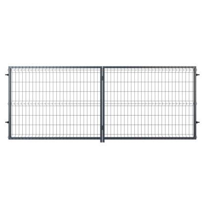 Wiśniowski Brama Modena antracyt dwuskrzydłowa 400 x 154 cm