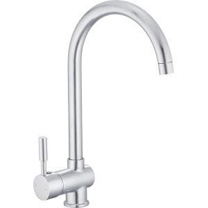 t.b.t. Jednouchwytowa bateria mieszakowa ze stali nierdzewnej do zlewu lub umywalki.