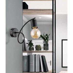 Nowoczesny czarny kinkiet. Eleganckie Kinkiety do stylowego oświetlenia.