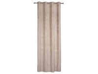 Zasłona GRATER na przelotkach 140 cm x 260 cm taupe