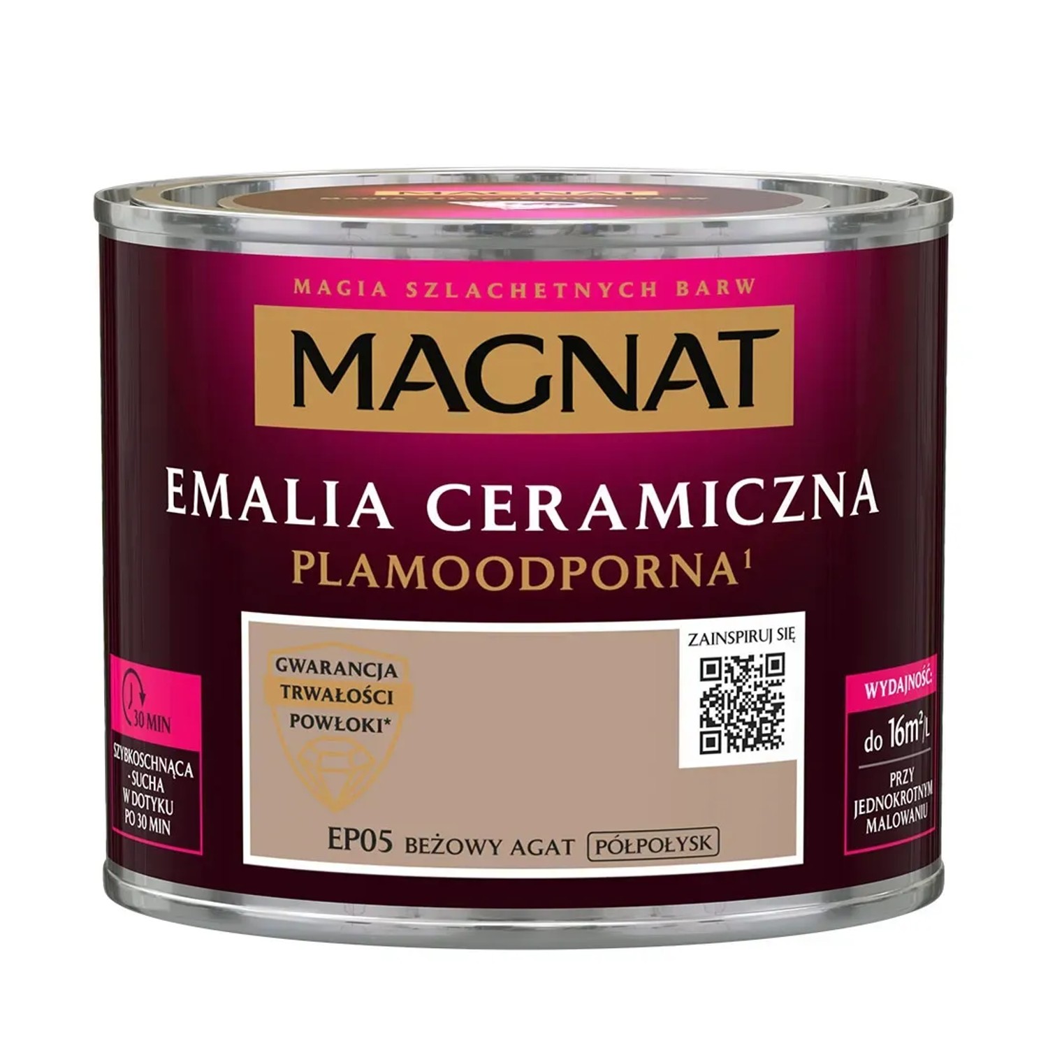 Magnat Emalia Ceramiczna beżowy agat półpołysk 0,5L