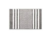 Dywanik mikrofibra szary pasy 50x80