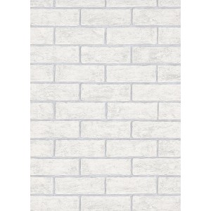 Biała tapeta t.b.t. z efektem kamienia do dekoracji ścian.