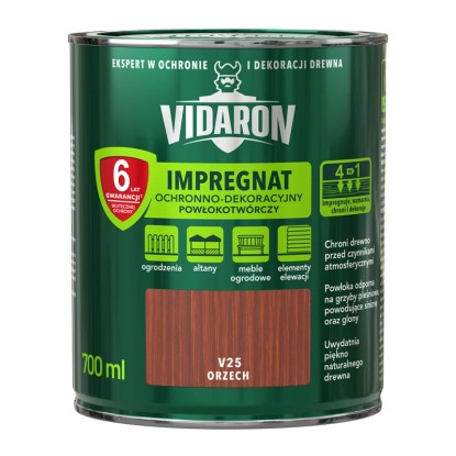 Vidaron Impregnat do drewna powłokotwórczy orzech - 0,7L