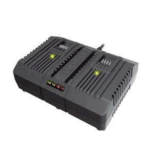 Worx 20V Dual Charger WA3883 do ładowania dwóch akumulatorów jednocześnie.