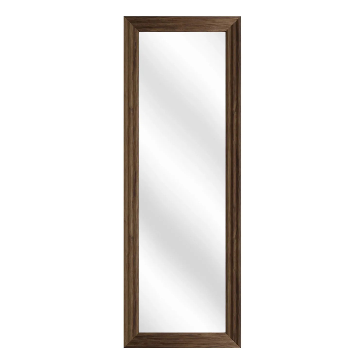 Lustro Wave z ramą MDF 50 x 142 cm ciemny brąz