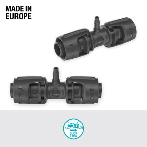 Gardena Trójnik do Micro-Drip-System, przejście z 13 mm na 4,6 mm, 5 sztuk.