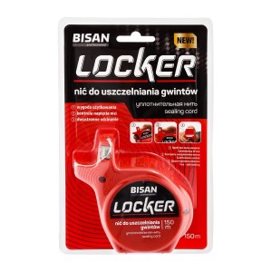 Czerwona szpula nici uszczelniającej t.b.t. do szczelnych połączeń.