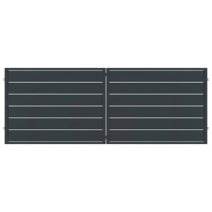 Brama Novara antracyt 2 skrzydłowa 398,5x147
