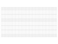 Jarmex Panel ogrodzeniowy - 250,5 x 132 cm drut 3,8 mm oczko 6 x 20 cm ocynkowan
