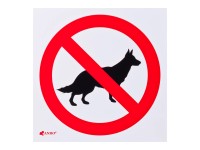 Znak zakaz wprowadzania psów