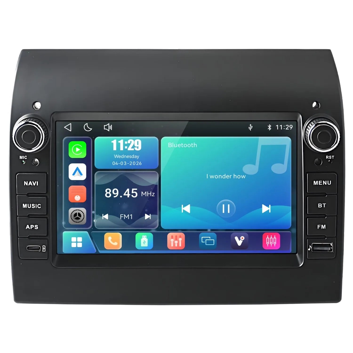 Junsun Radio Samochodowe Do Citroen Jumper Peugeot Boxer 2007-2022 Fiat Ducato 2006-2024 Linux