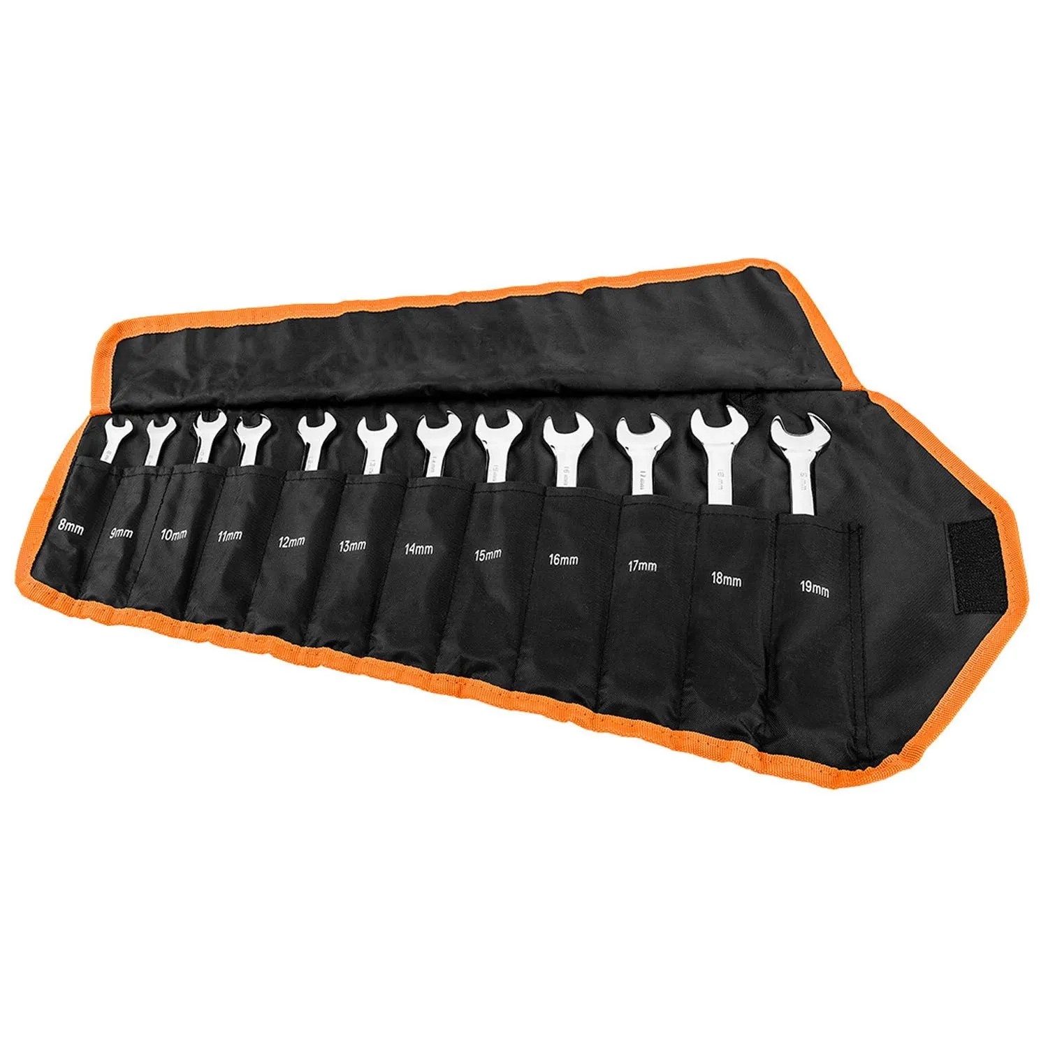 Neo Tools Klucze płasko-oczkowe z grzechotką 8-19 mm -  12 szt.
