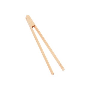 Drewniane szczypce do grilla CMI z drewna klonowego, długość 32 cm, do obracania grillowanych potraw.