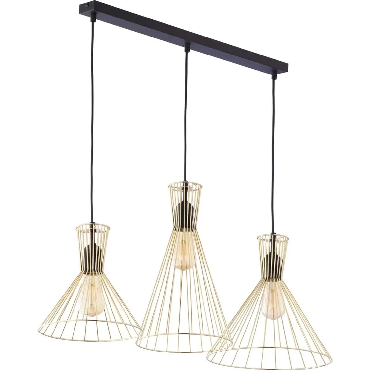 TK Lighting Lampa sufitowa SAHARA listwa 3xE27 60W złota