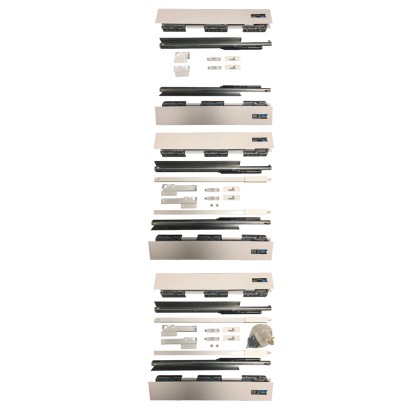 Komplet prowadnic Hettich 1x14+2x28