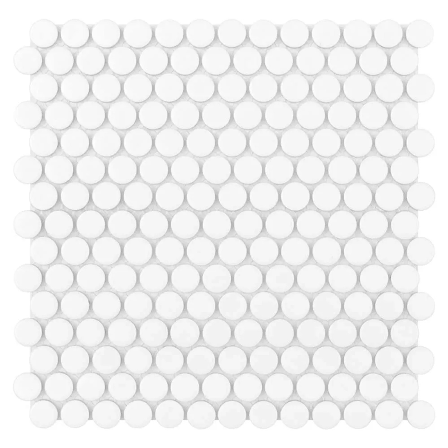 Mozaika Penny white mat 27,2x27,4