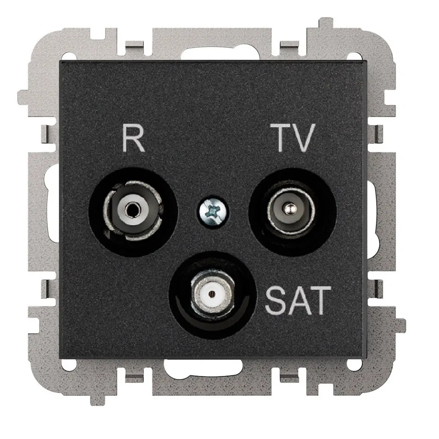 Elektro-Plast Gniazdo RTV - SAT czarne