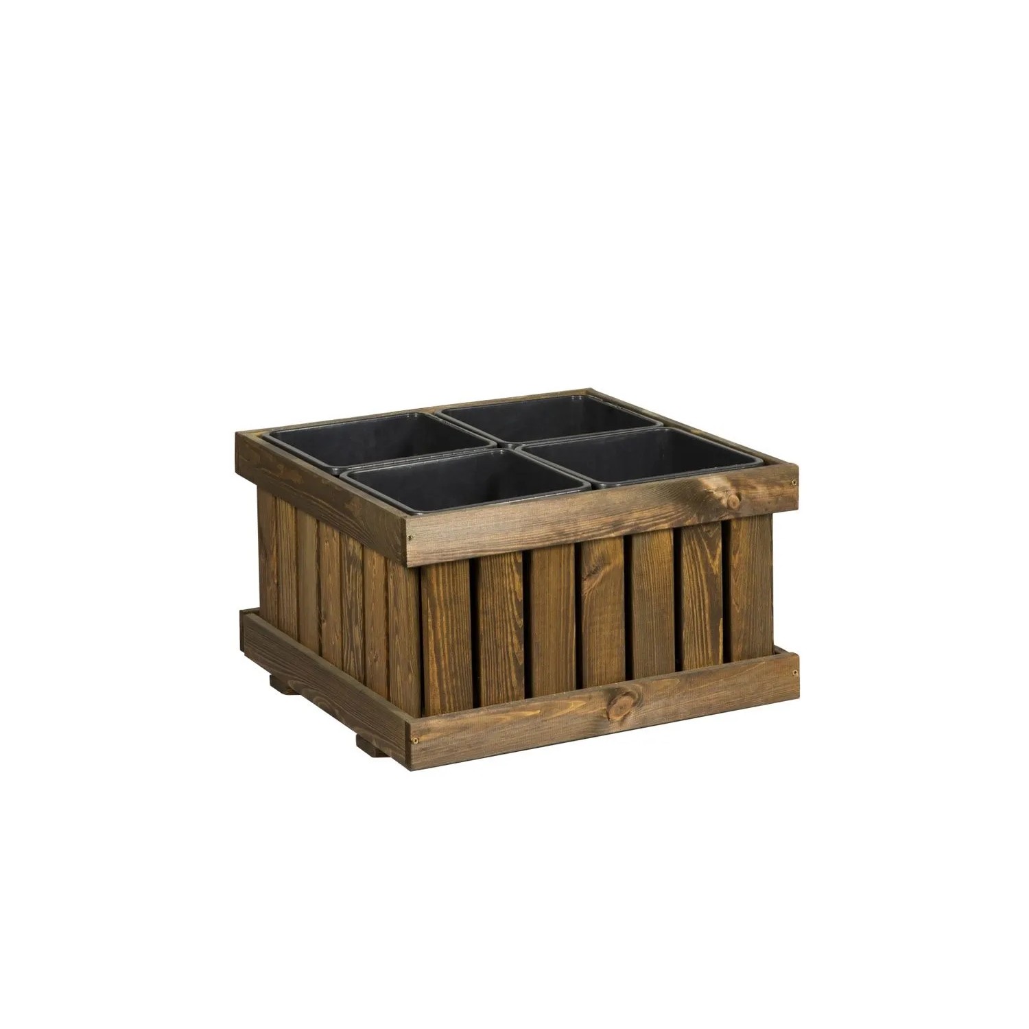 Werth-Holz Donica Victoria czekolada 4 wkłady - 55x55x33 cm