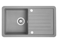 Zlewozmywak Luzon 1-kom. szary 44x76 cm