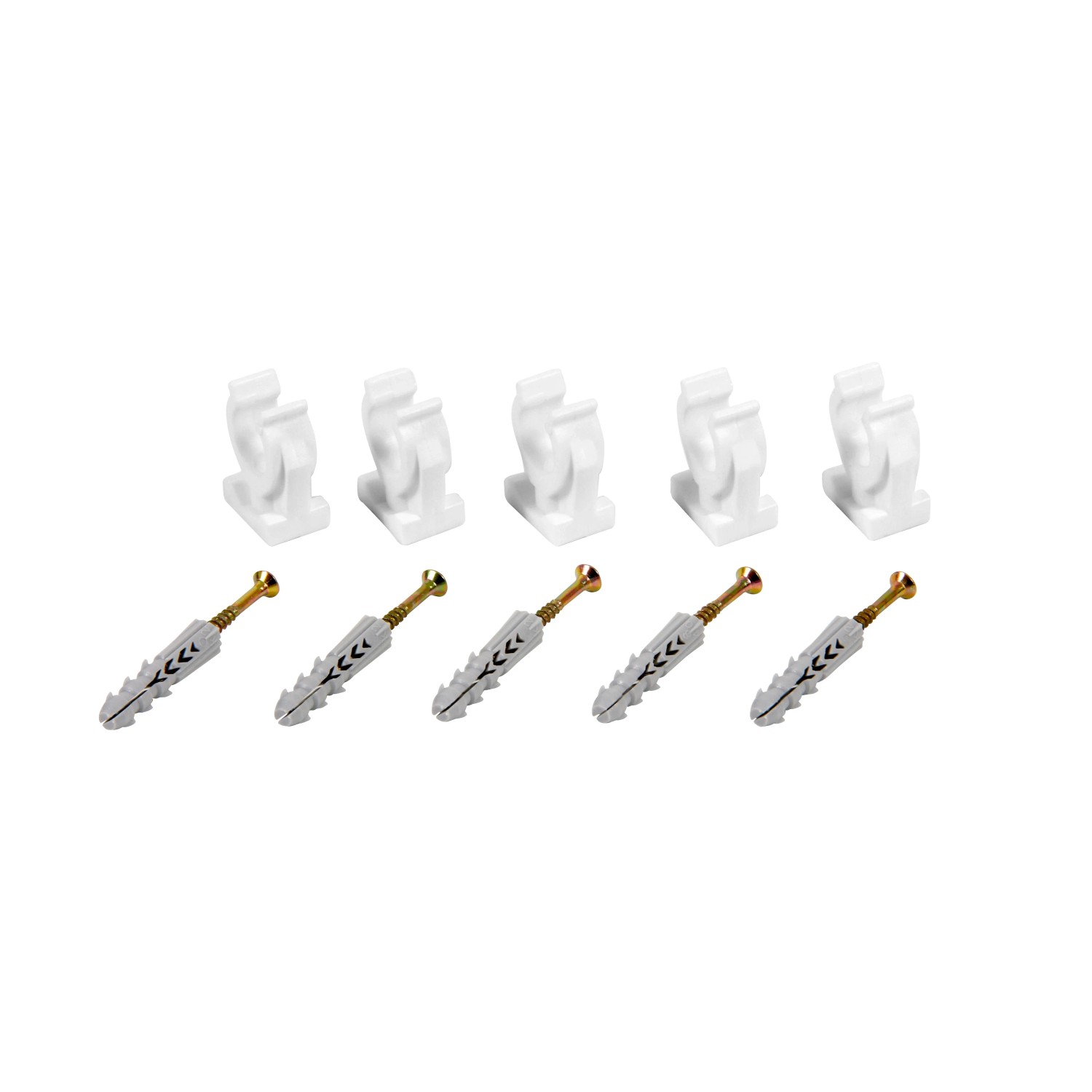 Uchwyt pojedyńczy ze śrubą i kołkiem 22 mm