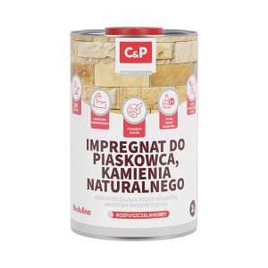 C&P Impregnat do piaskowca, kamienia naturalnego, puszka 1L. Akcesoria do płytek.