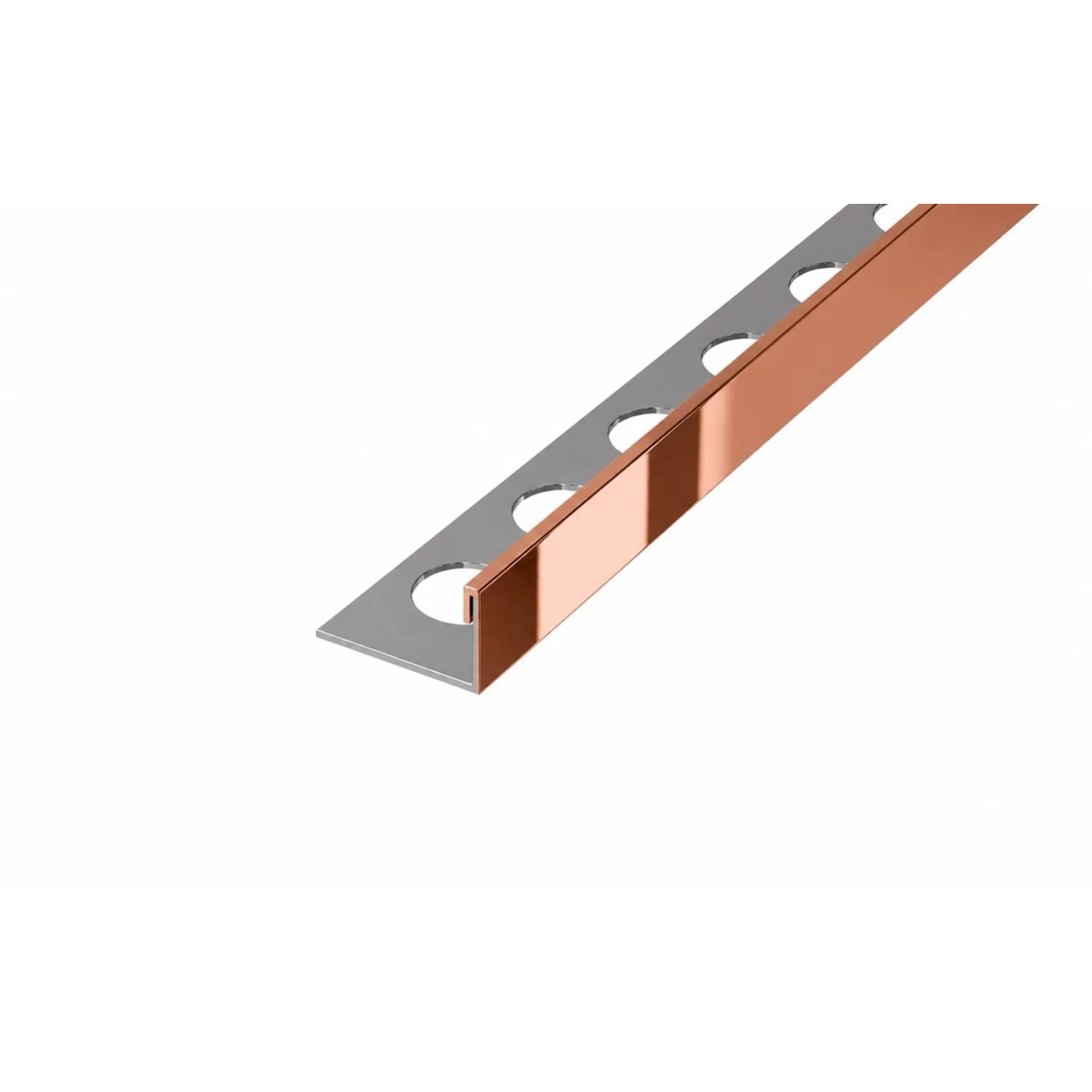 Eviso Listwa wykończeniowa L miedziany połysk 10,5 x 2700 mm