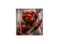 Obraz na szkle PEPPERS 30 cm x 30 cm