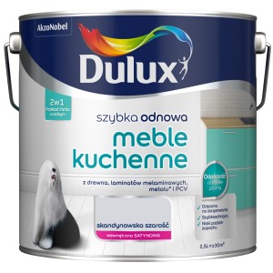 Dulux Farba do kuchni „Skandynawska szarość” do mebli, puszka 2,5L.