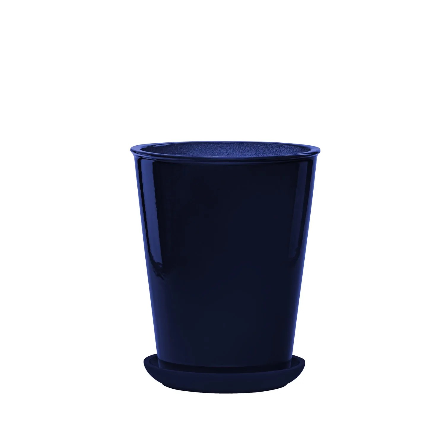 Donica z podstawką Palma granatowa - 22 cm