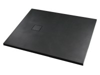 Durasan Brodzik prostokątny BLOOM 100 SMC cięty czarny