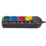 Maclean Listwa zasilająca MCE229 B 4 gniazda 2P+Z + 2xUSB 1,5 m, czarna_3