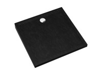 Schedpol Brodzik kwadratowy Larix 90 czarny struktura 90x90x4,5 Schedpol Brodzik kwadratowy Larix 90 czarny struktura 90x90x4,5