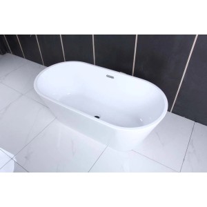 Wolnostojąca wanna owalna w kolorze białym. Nowoczesny design do Twojej łazienki.