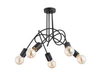 Alfa Lampa wisząca TANGO czarna 5xE27