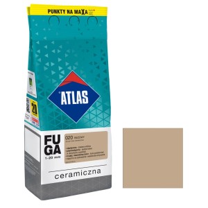 Fuga Atlas beżowa: Ceramiczna fuga do płytek, elastyczna i odporna.