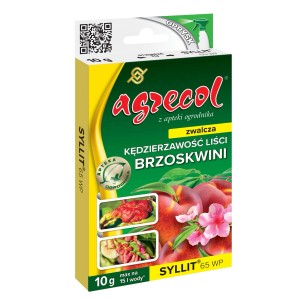Agrecol Syllit 65 WP: Środek na kędzierzawość liści brzoskwini, opakowanie 10g.