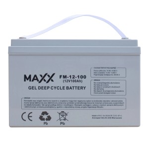 Akumulator żelowy MAXX FM-12-100 do systemów fotowoltaicznych.