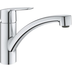 Bateria kuchenna Grohe QuickFix Start, chrom, niska wylewka. Jednouchwytowa bateria.