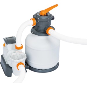 Pompa piaskowa Bestway (2200 gal/h) do czyszczenia basenu z timerem.