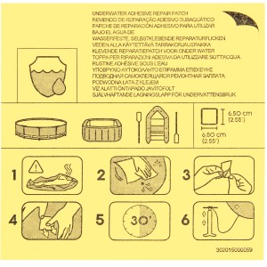 Łaty naprawcze Bestway, 10 wodoodpornych, samoprzylepnych łat do basenów, materacy itp.