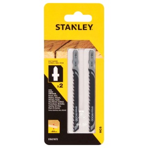 Brzeszczoty do wyrzynarki Stanley Speed Wood, 2 sztuki, do drewna do 60 mm