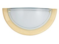 Rabalux Półplafon UFO 1xE27 60W 15x30 cm jasne drewno