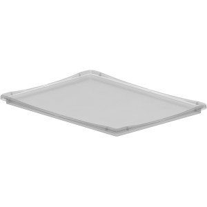 Przezroczysta pokrywa do pudełka Eurobox-System 40x30 cm, idealnie dopasowana i możliwość układania w stosy.