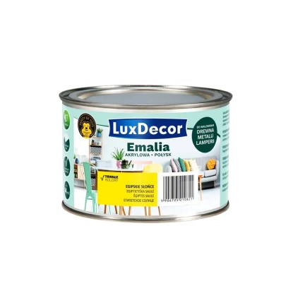 LuxDecor Emalia akrylowa do drewna i metalu połysk egipskie słońce 400 ml