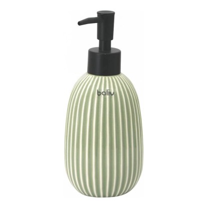 Baliv Dozownik do mydła ceramiczny oliwkowo-biały