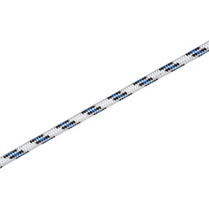 Biało-niebiesko-czarna lina żeglarska, Ø 12 mm, sprzedawana na metry.