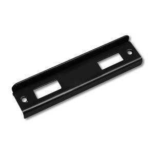 Czarny wspornik t.b.t. do płotów i ogrodzeń.