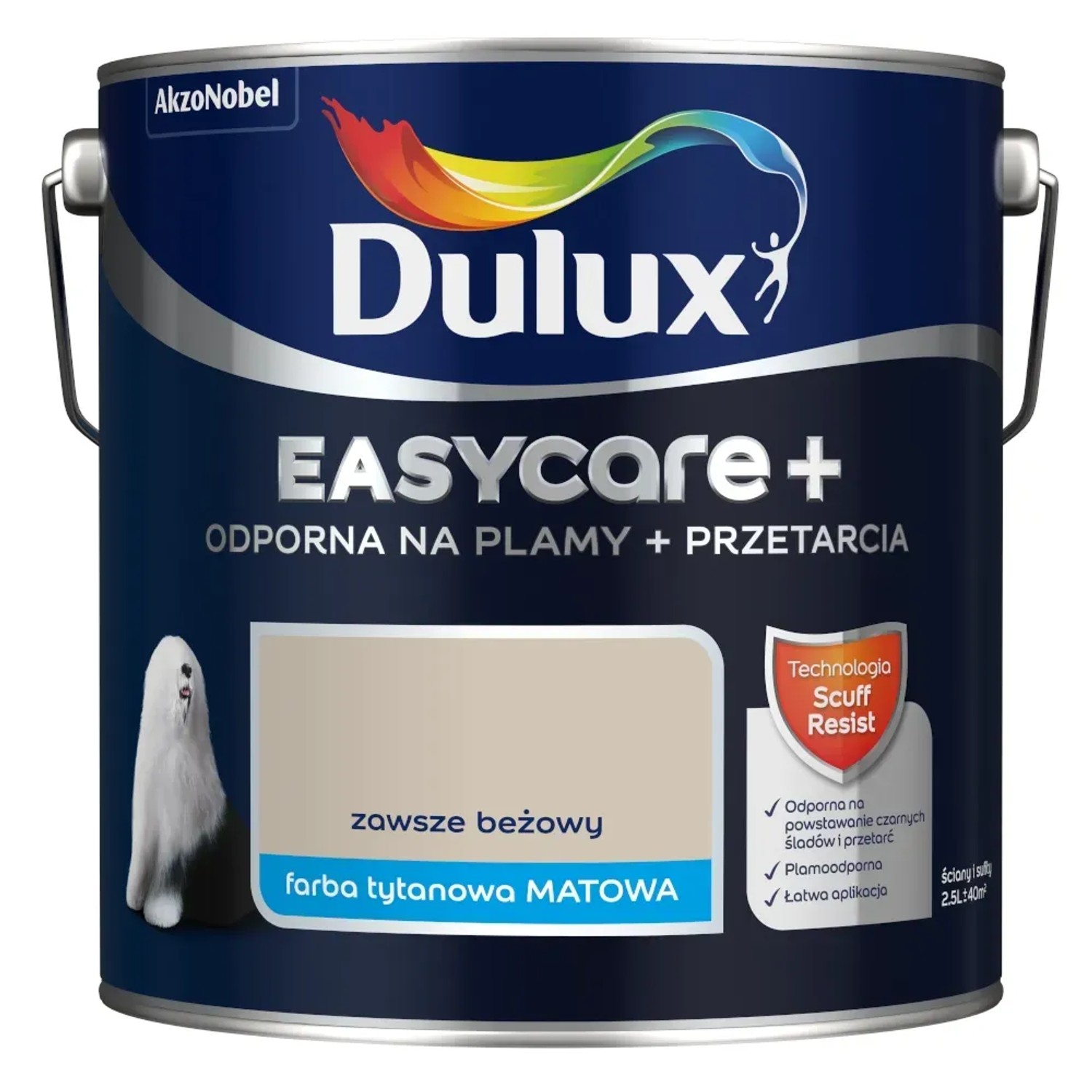Farba Dulux EasyCare+ zawsze beżowy 2,5L